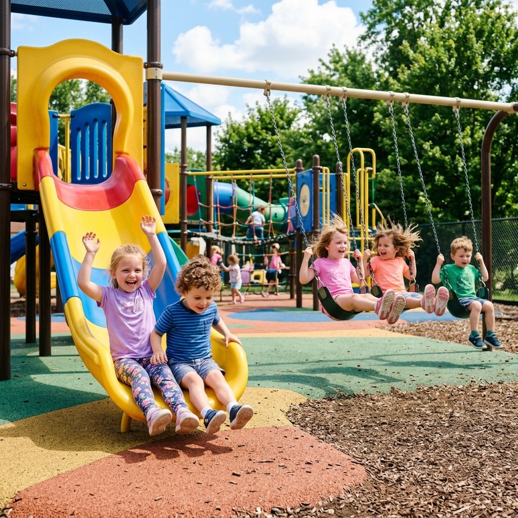 Kids playing outside